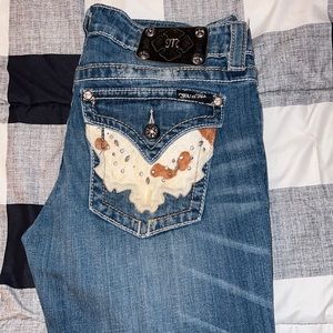 Miss Me cowhide bootcut 30 jeans